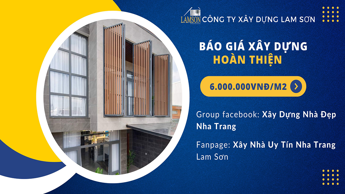 Bảng giá xây dựng hoàn thiện nội thất