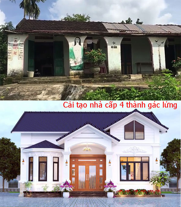 Cải tạo nhà cấp 4 chữ L – Bí quyết nâng cấp không gian sống