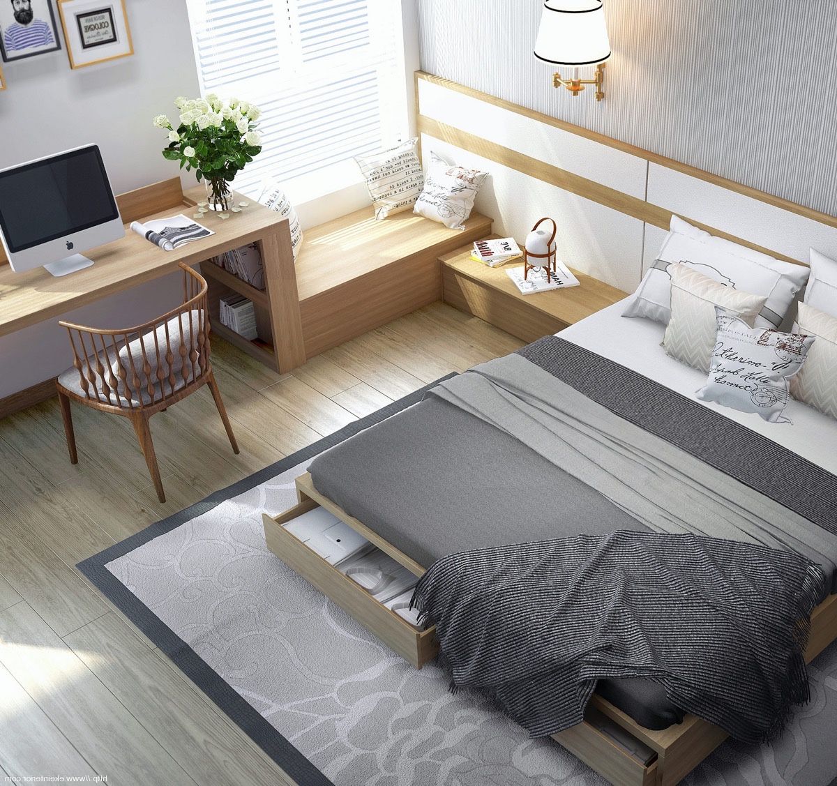 Cải tạo phòng ngủ 10m2 - Bí quyết tối ưu hóa không gian nhỏ gọn