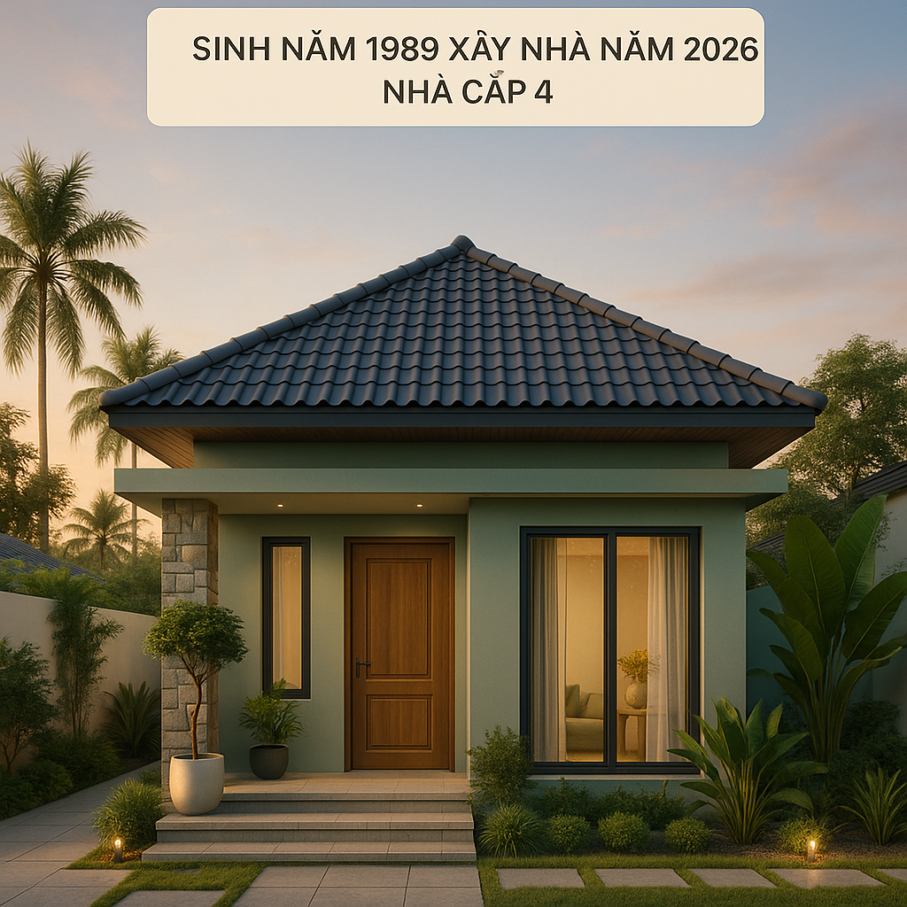 Sinh năm 1989 xây nhà năm 2026 – Hướng dẫn chi tiết cho người tuổi Kỷ Tỵ