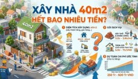 Bảng Dự Toán Chi Tiết: Xây Nhà 40m2 Hết Bao Nhiêu Tiền Trong Năm Nay?