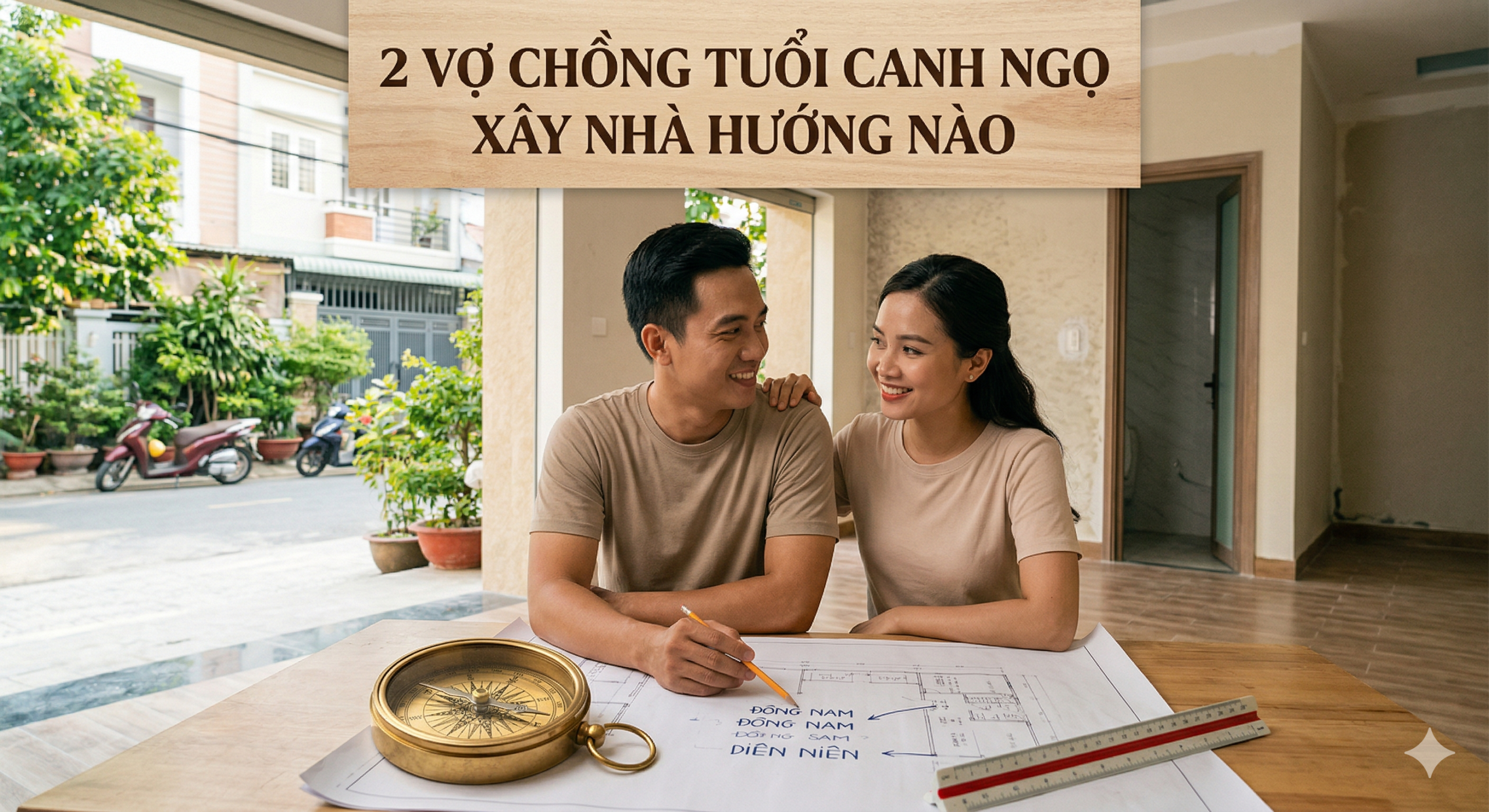 2 vợ chồng tuổi Canh Ngọ xây nhà hướng nào để đại cát đại lợi?