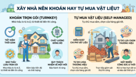 [Góc Chuyên Gia] Xây Nhà Nên Khoán Hay Tự Mua Vật Liệu: Giải Pháp Nào Tối Ưu Nhất?