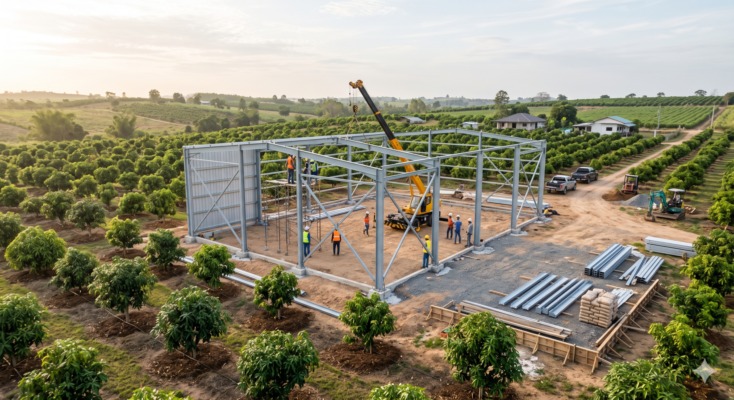 Xây nhà xưởng trên đất trồng cây lâu năm: Những điều cần biết để tránh rủi ro pháp lý