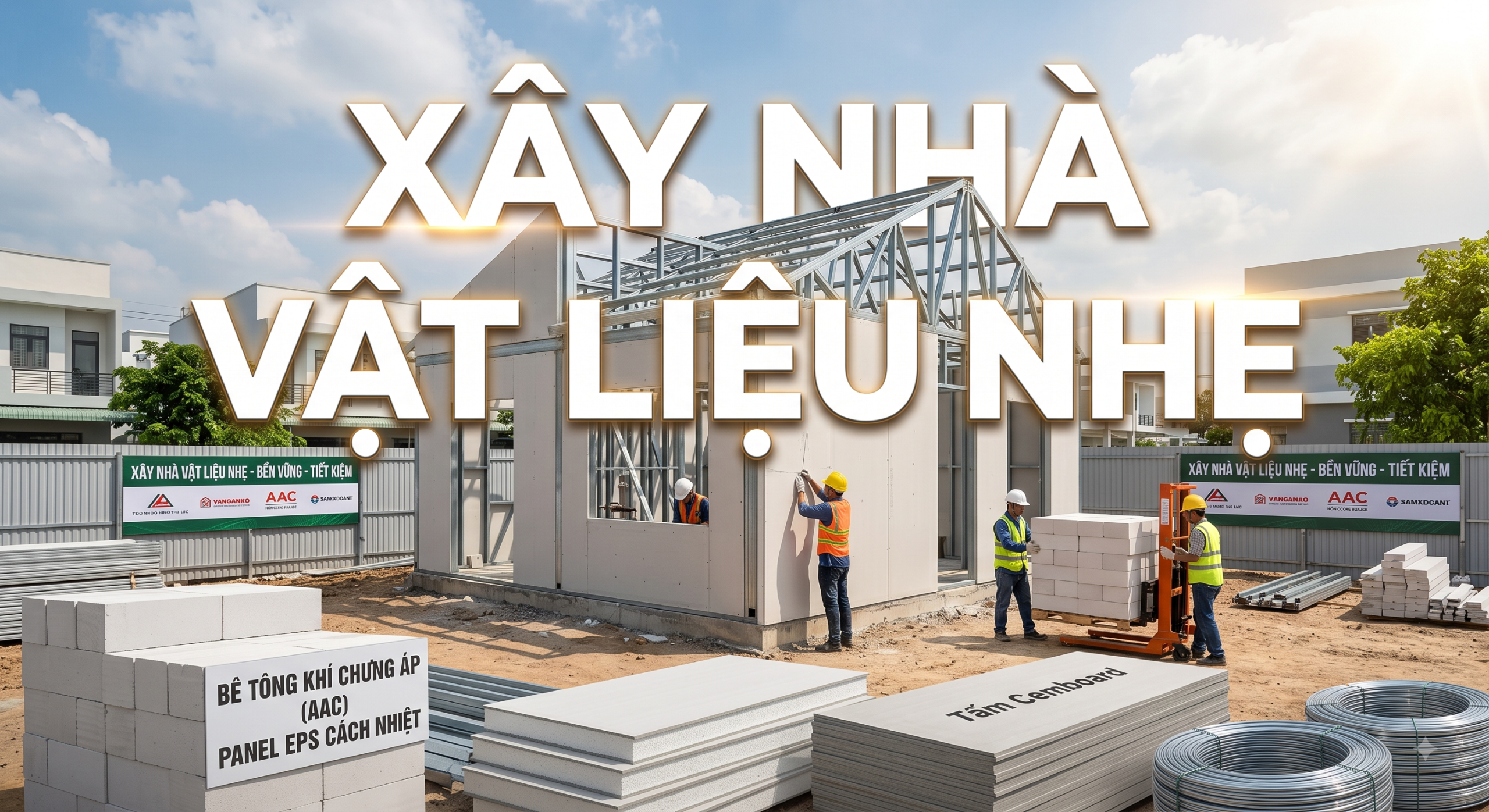 Xây Nhà Vật Liệu Nhẹ: Giải Pháp Tối Ưu Chi Phí Và Thời Gian Thi Công